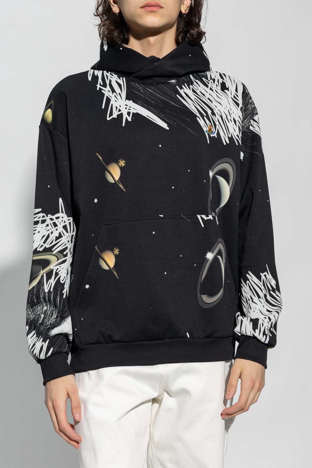 トップス Vivienne Westwood Hoodie Cut Sew Amazon.co.jp: Vivienne Westwood Hoodie, Long Sleeve, Saturn